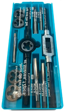 12PC METRIC TAP AND DIE SET