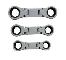 3 PIECE SAE FLEX FINGERRATCHET WRENCH SET