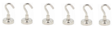 6pcs 150LBS-Magnetic Hook