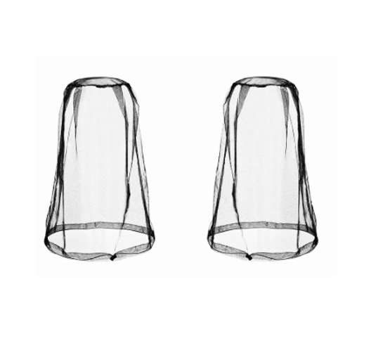 2PCS Midge Head Net with Storage Bag