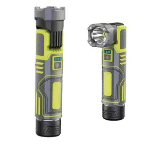 1000LM rechargeable plastic flashlight		