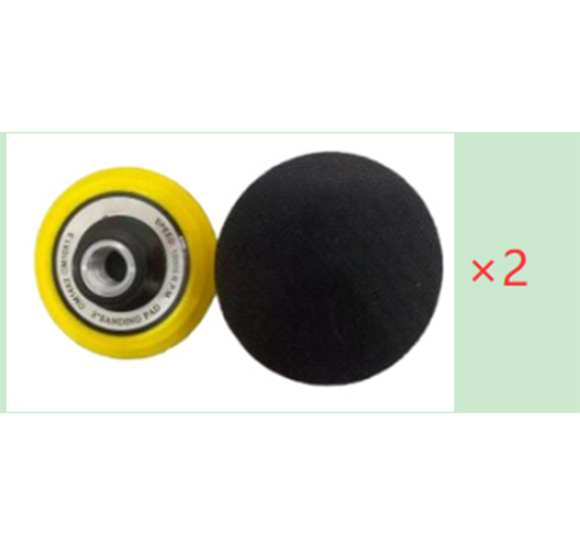 2PC 3" Disc Pad 5/8-11 Bore With Adapter Velcro Pad