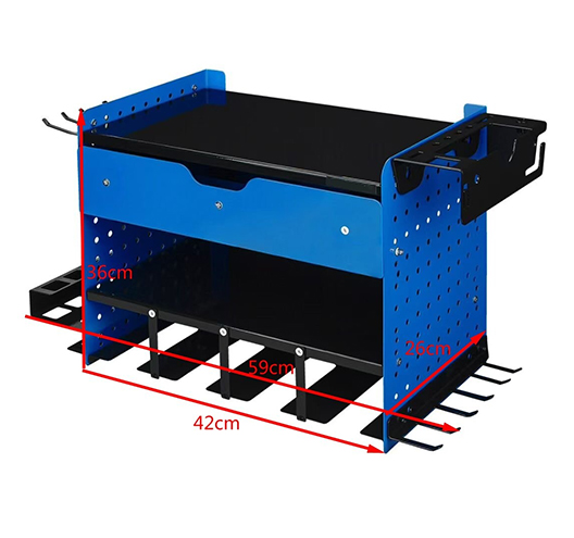 Power Tool Storage Rack 42*36*26cm With Drawer