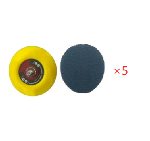 5PC 3" Disc Pad 5/16-24 Arbor Leather Pad