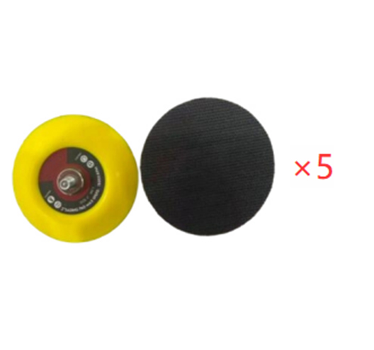 5PC 3" Disc Pad 1/4-20 Arbor Velcro Pad