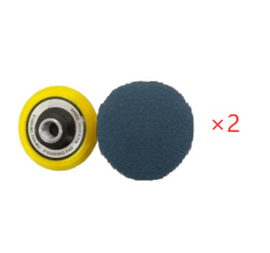 2PC 4" Disc Pad 5/8-11 Bore With Adapter Leather Pad