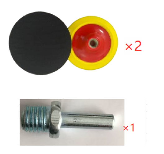 2PC 5" Disc Pad 5/8-11 Bore With Adapter Velcro Pad