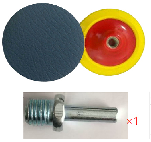 6" Disc Pad 5/8-11 Bore With Adapter Leather Pad