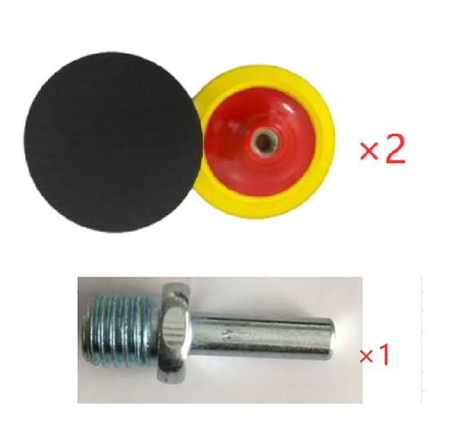 2PC 6" Disc Pad 5/8-11 Bore With Adapter Velcro Pad