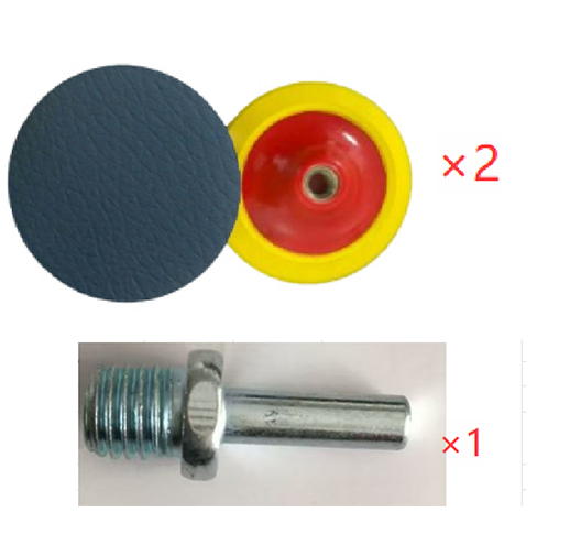 2PC 6" Disc Pad 5/8-11 Bore With Adapter Leather Pad