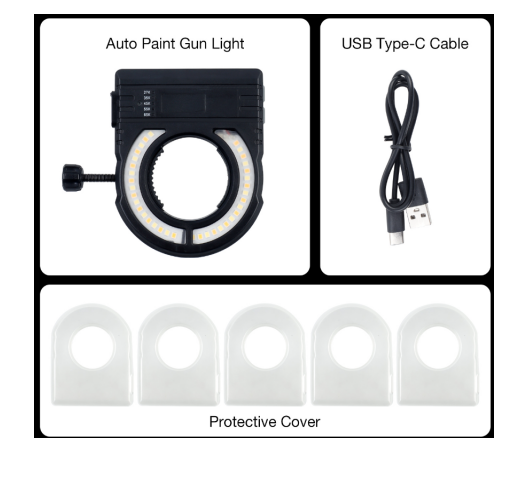 Paint Gun Light with Charger