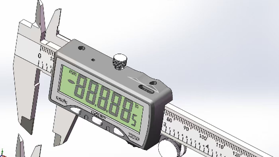 6"/150mm Stainless Steel Rechargeable Caliper-Inch/MM/Fraction