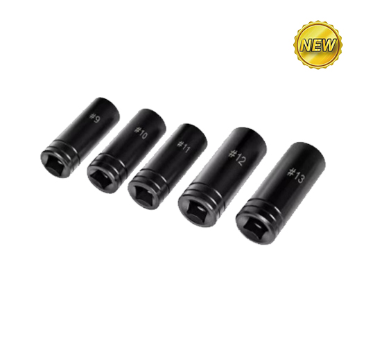 5PC 1/2" XL Magnetic Tap Socket Set