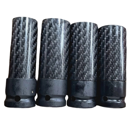 4PC 1/2" Wheel Nut Socket SET With Carbon Fiber Sleeve