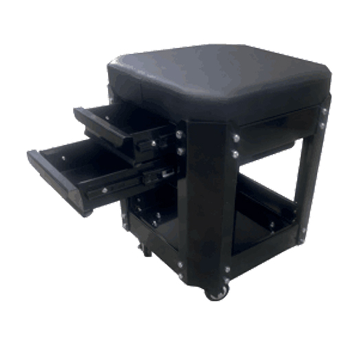 Rolling Work Seat with Built In Toolbox