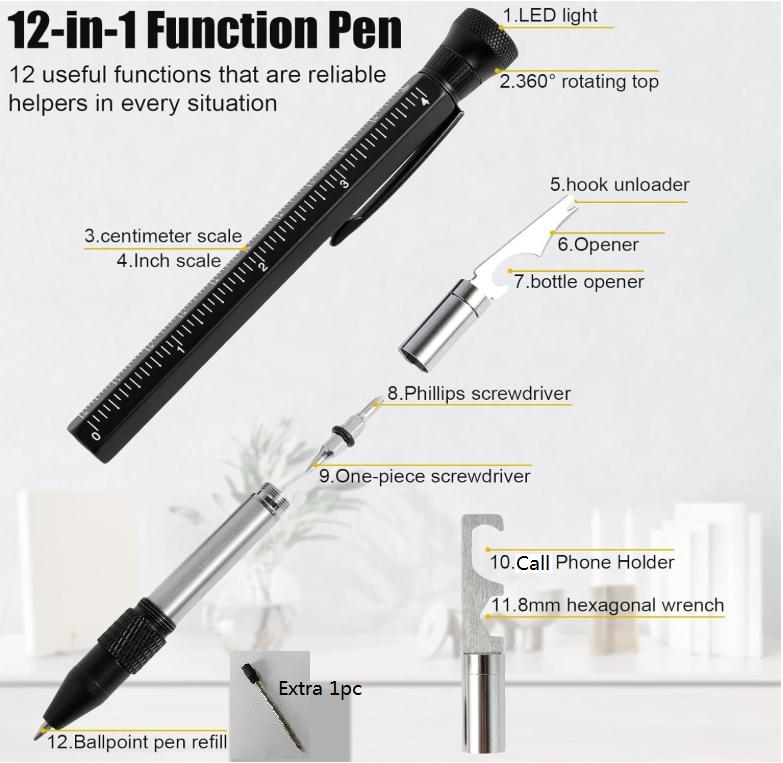 12IN1 Multifunction Tool Pen