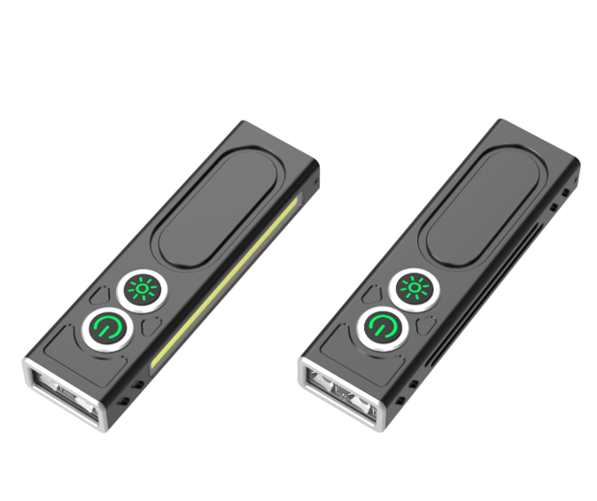 Ultra-thin Rechargeable LED Flashlight with Green Laser