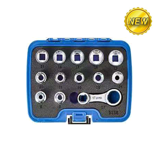 13PC Torque Adapter with Shallow Insert Sockets