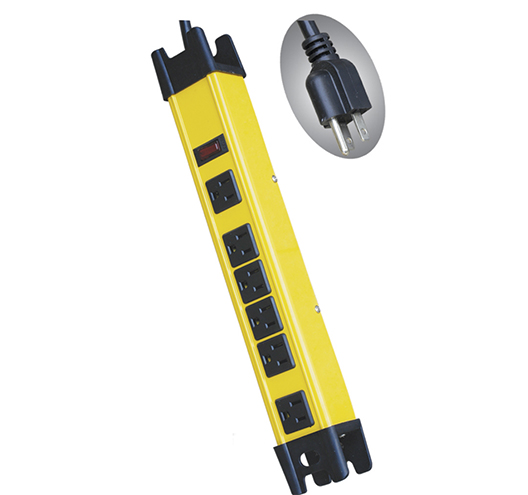 Metal 6 Outlets Power Strip
