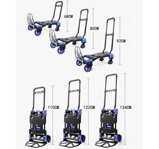 2-in-1 Convertible Folding Hand Truck