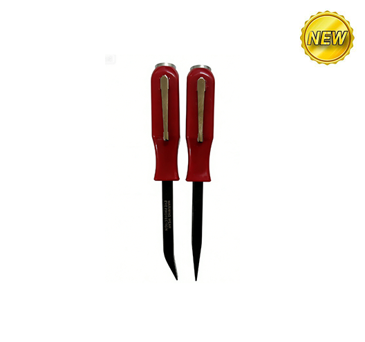 Mini Pry Bar Set with Go Thru Handles & Pocket Clips - 2pc