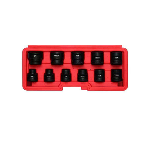 11PCS 1/2" Drive Stubby Impact Socket Set		