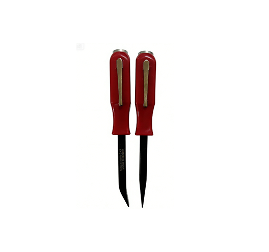 Mini Pry Bar Set with Go Thru Handles & Pocket Clips - 2pc