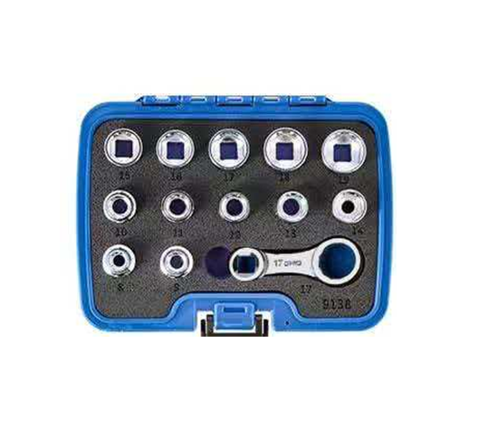13PC Torque Adapter with Shallow Insert Sockets