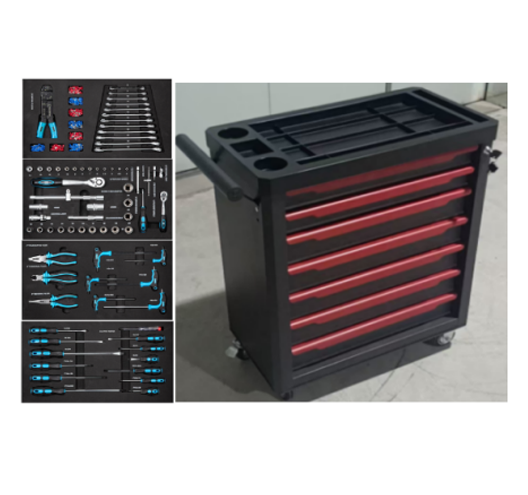 9 drawers cart with tools