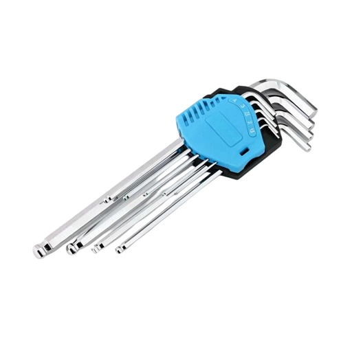 9PC Long Arm Ball End Hex Key Wrench Set