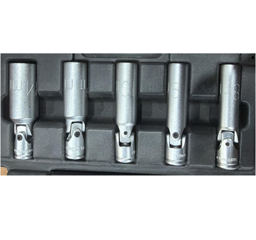 5pc 1/4"Universal joint socket set