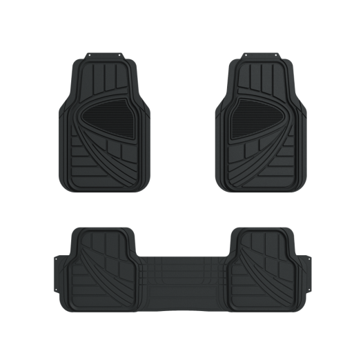 3-piece Heavy Duty RubberAutomotive Floor Mats