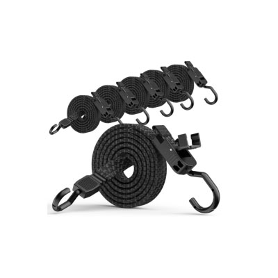 Adjustable Flat Bungee Straps with Quick Release Buckle