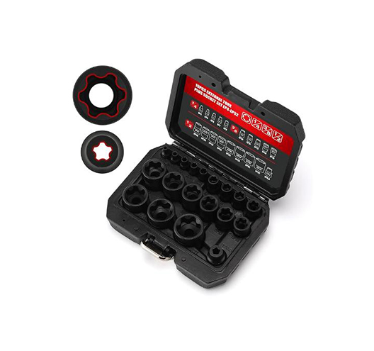19PCS External Torx Plus Socket Set for Tesla battery cover screw