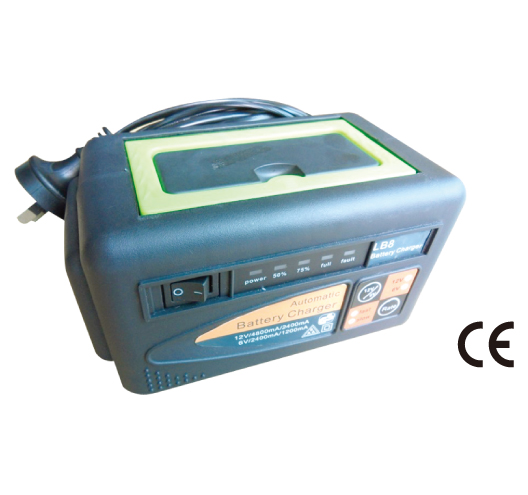 4.8/2.4/1.2A 12V Battery Charger LED-Indicator