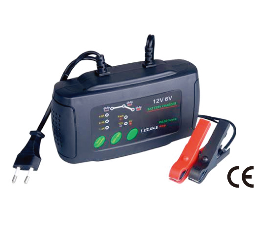 4.8//2.4/1.2A 6/12V Battery Charger LED-Indicator