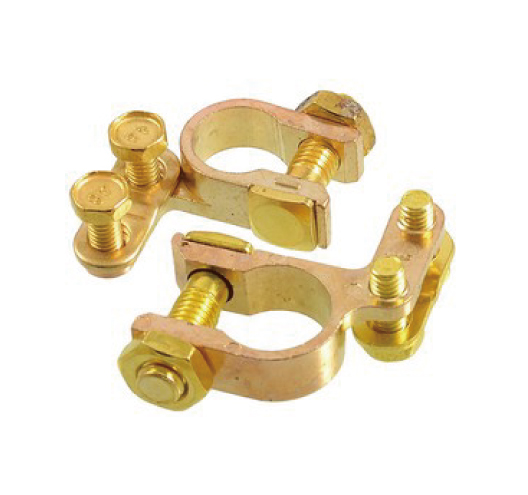 Car Angle Type Aluminum Alloy Battery Terminal Clamps Clips 2 Pcs