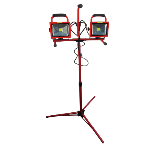 Double 20W COB Work Light with Telescopic Stand