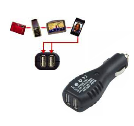 DC to DC 2 USB Vehicle Charger