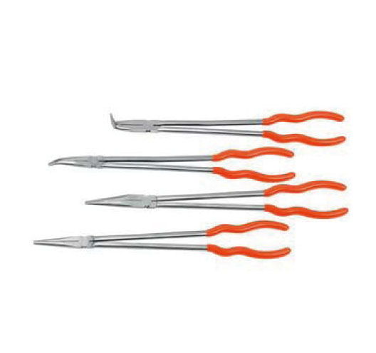 4PCS EXTRA LONG HANDLE LONG NOSE PLIER SET