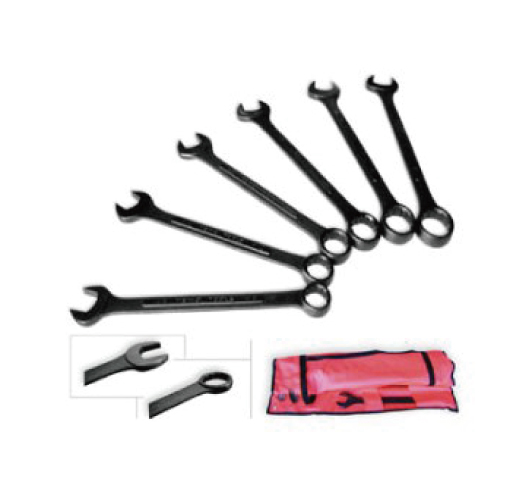 10PC BLACK OXIDE RAISED PANE JUMBO WRENCH SETS