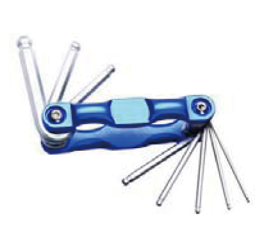 7PCS FOLDING HEX KEY SET