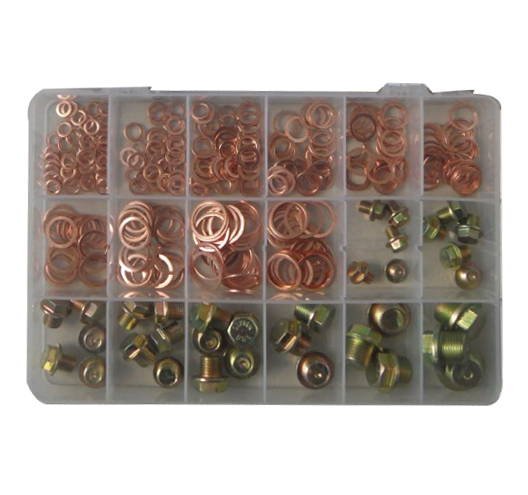 534pc Gasket & Oil Drain Plug Assortment