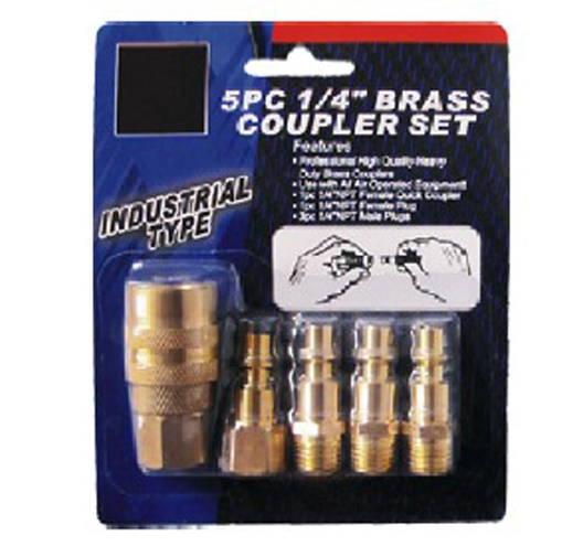 5pc Industrial Quick Coupler Set