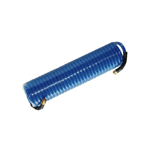 Braided PU Recoil Hose With Male Fitting