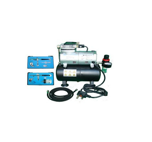Complete Airbrush Kit + Compressor With Tank