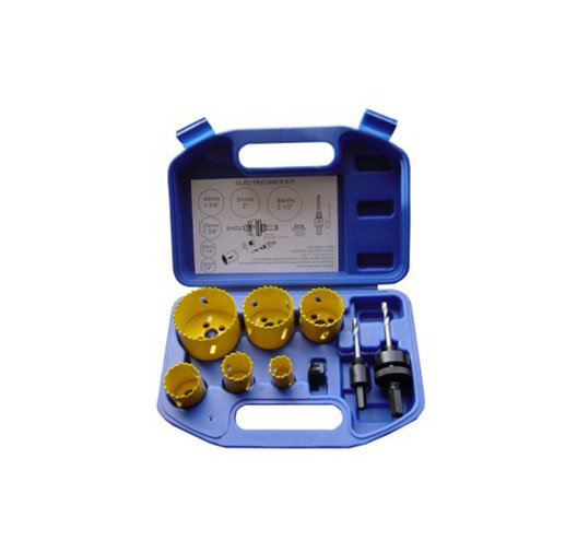 9Pcs Hole Saw Kit