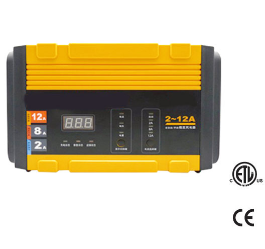 12/8/2A DC 12V Battery Charger