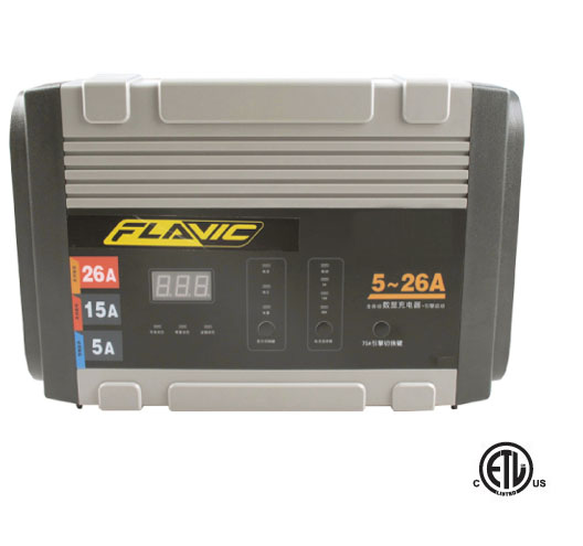 26/15/5A DC 12V Battery Charger with Engine Start