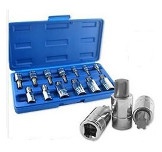 13pc Ribe Bit Socket Set